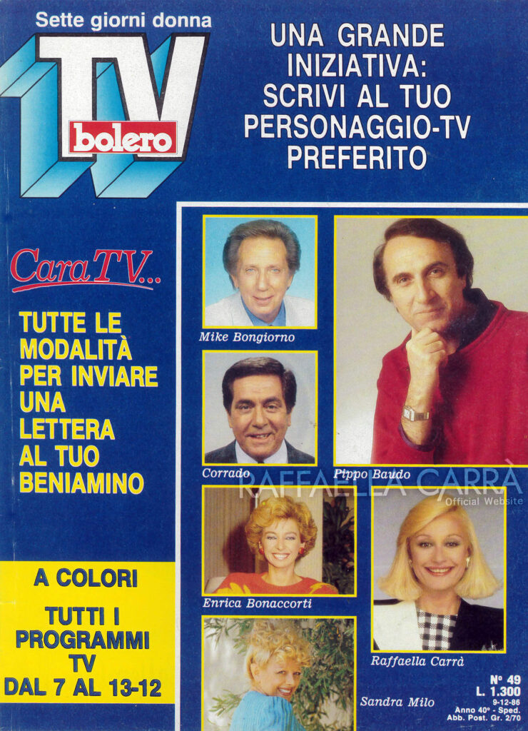 Bolero TV – Dicembre 1986 Italia