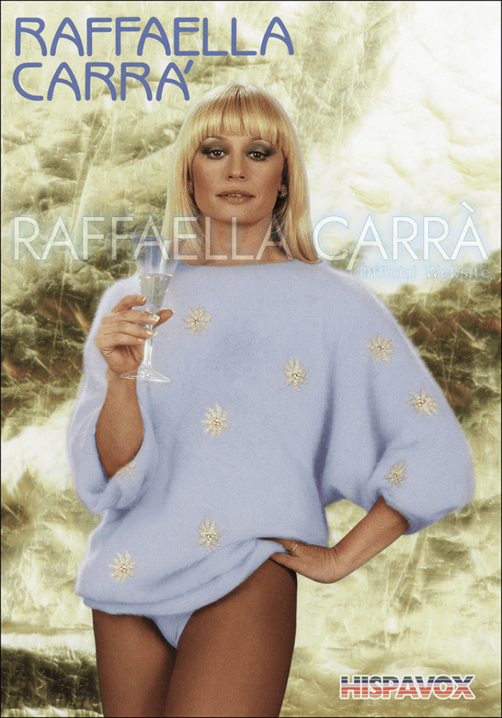 Cartolina promozionale (riedizione) per il 33 giri “Raffaella Carrà”(Cuando calienta el sol) • 1983, Spagna