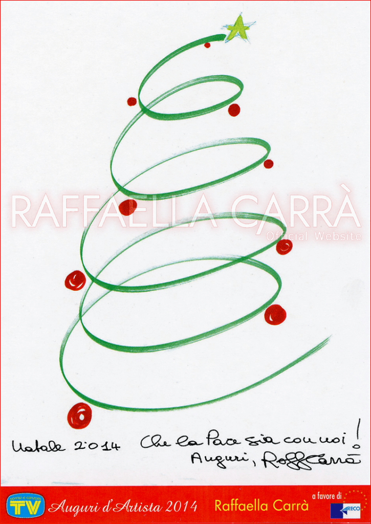 Cartolina natalizia di “Sorrisi e Canzoni TV” • Dicembre 2014, Italia