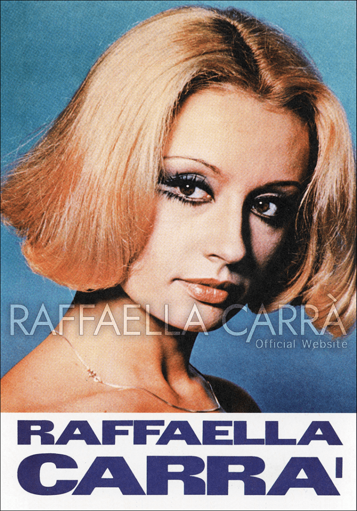 Cartolina promozionale CGD per l’album “Il meglio di Raffaella Carrà” • 1975, Italia