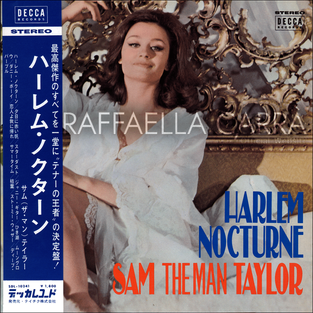 33 giri di Sam The Man Taylor “Harlem Nocturne”con Raffaella in copertina • Giappone 1966