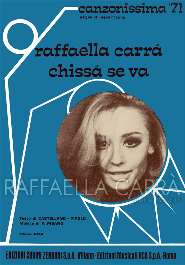 Chissá se va •  Spartito musicale, seconda edizione, Italia 1971