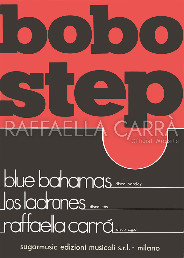 Bobo step • Spartito musicale Italia, 1976