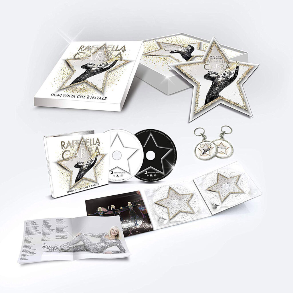 Cofanetto Deluxe “Ogni volta che é Natale”, contenente un  doppio cd, un 45 giri “Chi lo ha detto”sagomato a stella,un portachiavi . (Vedi anche Discografia Italia)•Novembre 2018, Italia