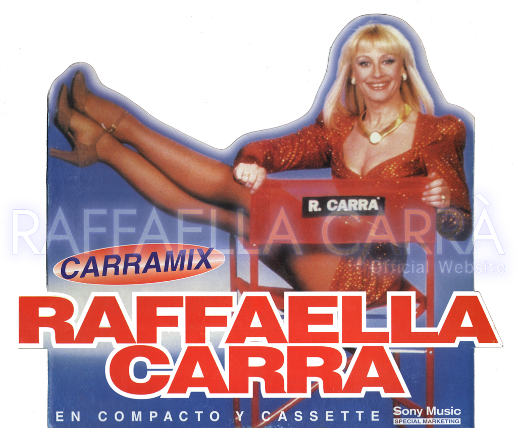 Cartonato pubblicitario Sony Music per cd e musicassetta “CarráMix” • 1998, Argentina