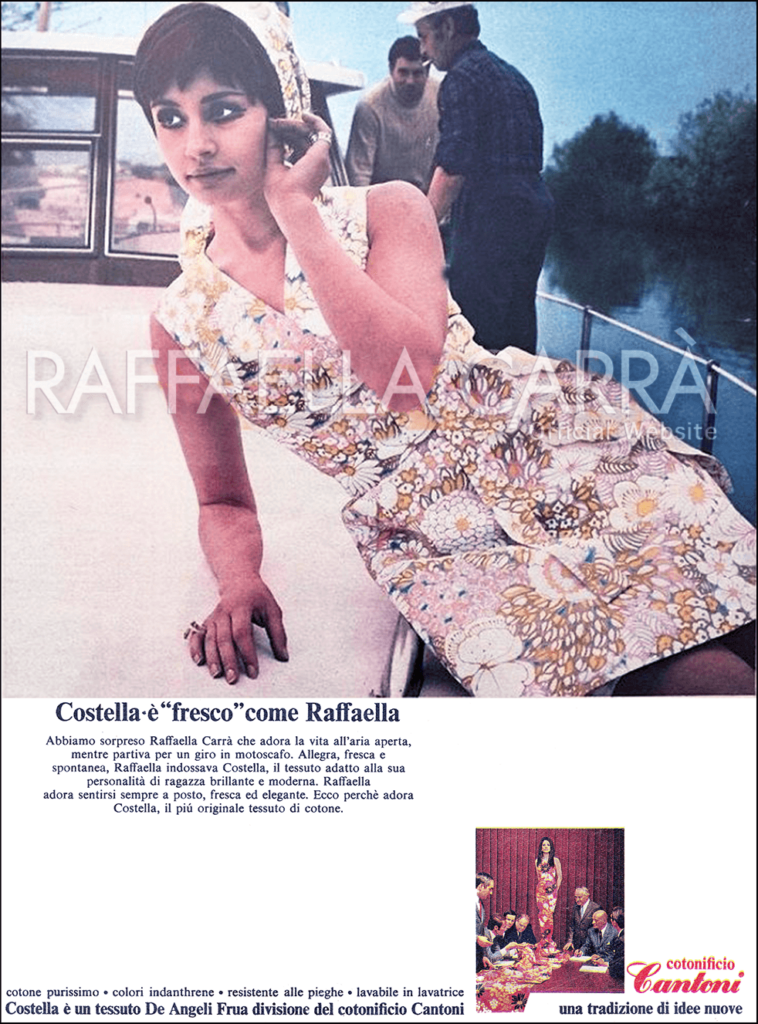 Pubblicità Cotonificio Cantoni • Italia, 1969.