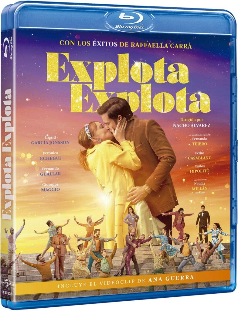 “Explota explota”, dvd del film spagnolo del 2020, dove Raffaella appare in un cameo finale.