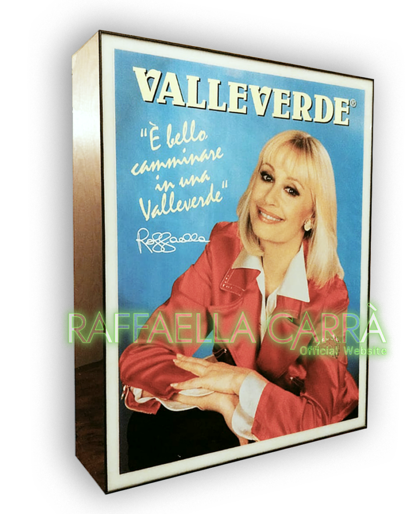 Box luminoso pubblicitá Valleverde • 1998 Italia