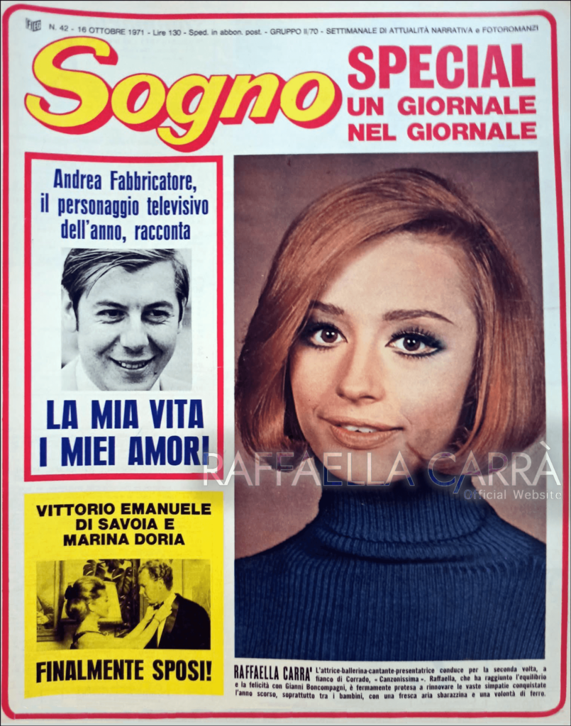 sogno 1970 ottobre(1) Sogno – 16 Ottobre 1971. Italia